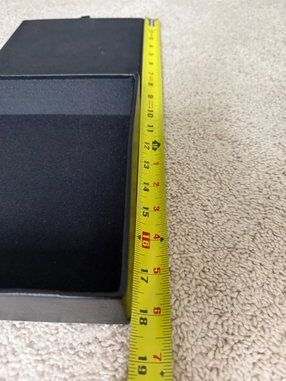 Calvin Klein Black Storage Gift Box Foldable Lid Organizer